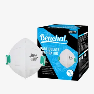 Stock niftp N95 respiratore per respirazione a basso prezzo N95 Non medico maschera a 5 strati testa con maschera promozionale maschera respiratoria