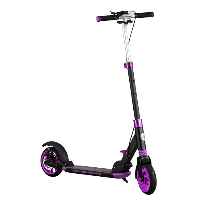 Two-Wheel Kick Scooter for Adults Foldable Freestyle Pro Scooter with Handle Suspension Adult Kick Foot Scooter