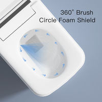 Nouvelle toilette intelligente avec bidet, chauffage multifonctionnel, stérilisation entièrement automatique, siège chauffant, monobloc, sur pied, avec télécommande