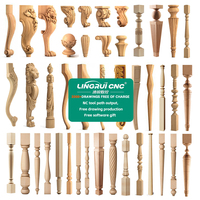 Nouveau tour CNC à bois à tournage conventionnel CNC avec deux couteaux quatre broches et système d'alimentation automatique pour colonnes romaines en bois