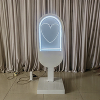 Borne de messages audio SMS avec éclairage pour décoration de mariage