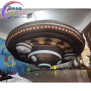 Astronauta gonfiabile gigante personalizzato, nave a razzo, disco UFO astronave aliena - Product Image 3
