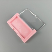 Palette de maquillage vide en plastique avec couvercle transparent pour correcteur, contour, illuminateur et blush, personnalisable avec logo