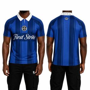Maillot de football personnalisé respirant à manches courtes avec impression numérique, chemises de football classiques pour hommes - Product Image 3