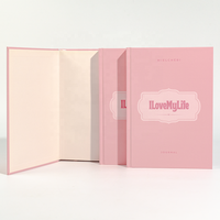 Carnet de notes à couverture personnalisée imprimant une surface d'écriture lisse avec ruban de marque-pages