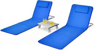 <span class=keywords><strong>Colchoneta</strong></span> de Playa Portátil para Exteriores, Cojines para Silla, Asiento de Metal Plegable, Cama de Playa para Acampar, Pescar, Jardín, Viajes, Piscina - Product Image 2