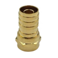 Conector de alta calidad, conector macho F de cobre, conector F de compresión chapado en oro, accesorios electrónicos