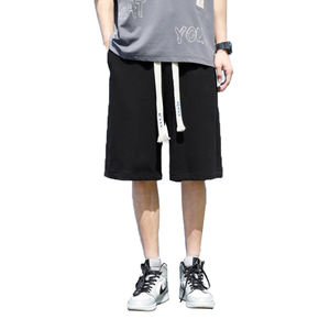 Pantalones de cinco puntos con logotipo personalizado para hombre, pantalones de verano finos de estilo Hong Kong, sueltos de talla grande, calzoncillos grandes, deportes de seda de hielo - Product Image 1