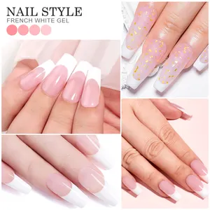 Free Samples French White Color Gel Polish Wholesale Price 1kg/5kg Bulk Package