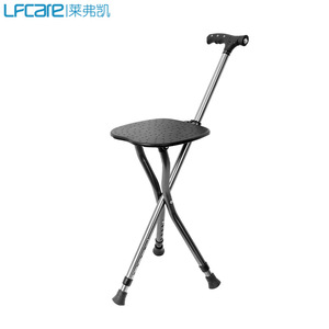 Lfcare - Canne-tabouret pliable avec lumière, aide à la marche pour personnes âgées, capacité de 300 lb - Product Image 5
