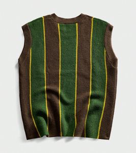 سترة رجالية بدون أكمام مخصصة بشعار، فضفاضة ومحبوكة، 100% قطن، برقبة دائرية ومطرزة - Product Image 2