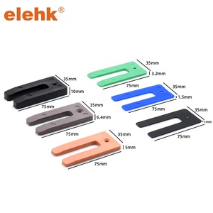 Plaques de base en plastique ELEHK <span class=keywords><strong>pour</strong></span> fenêtres, 1, 1,5, 3,2, 5, 6,4, 10 mm, entretoises en plastique, blocs de <span class=keywords><strong>vitrage</strong></span>, matériau solide, cales de montage - Product Image 5