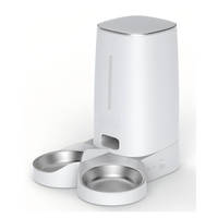 Distributeur de nourriture intelligent pour animaux de compagnie USMILEPET avec caméra, grande capacité 5L, contrôle par application WiFi, vision nocturne, audio bidirectionnel, pour chats et chiens, à domicile
