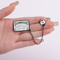 Broche Ouija Punk Vintage en Émail, Motifs Tarot, Chiffres, Lettres, Araignées, Épingles de Revers, Badges, Bijoux, Cadeau pour Ami