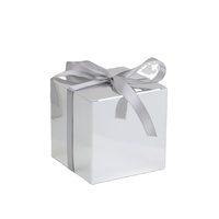 Boîte en papier pliable recyclée en gros, boîte carrée pour emballage de bonbons, boîte cadeau pour emballage de chocolat, boîte en papier cadeau