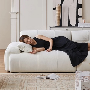 Zayshine Set di Divani Nordici Moderni di Lusso in Ecopelle Bianca per <span class=keywords><strong>Soggiorno</strong></span>, Modulare a 3 Posti, Lavabile, per Appartamenti - Product Image 5