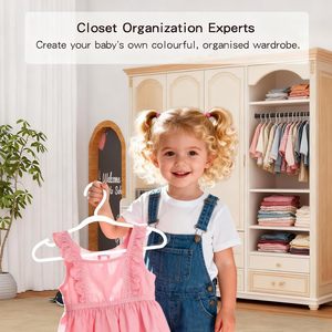 Cintres à vêtements noirs légers, durables et peu encombrants, cintres fins en plastique pour le linge - Product Image 5