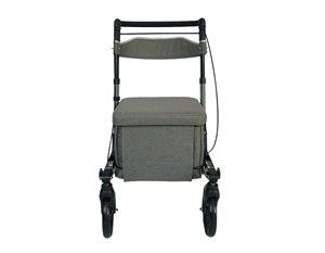 Rollator de aluminio de 10 pulgadas de alta calidad con neumáticos amortiguadores Andador de restauración de independencia para ancianos - Product Image 6