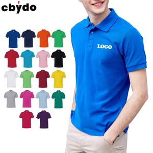 Camisas de verano de Golf lisas de alta calidad, jersey con logotipo bordado personalizado, camiseta Polo estampada para hombre, camisetas de algodón para hombre - Product Image 1