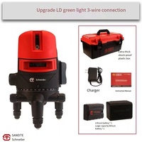 Mini 4D 2-16Line niveau Laser de démarcation rotatif auto-nivelant faisceau vert horizontal à 360 degrés Rechargeable pour bricolage industriel