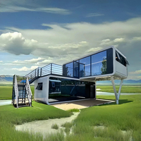 Cabane Apple préfabriquée insonorisée haut de gamme, hôtel-capsule moderne, pod élégant, modulaire pour l'extérieur