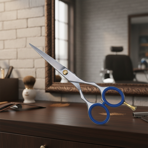 Ciseaux de coiffeur de qualité industrielle avec repose-doigts amovible en acier inoxydable à bord lisse pour la coupe - Product Image 3