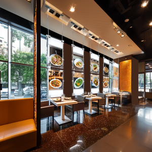 Bất động sản cửa sổ hiển thị A1 A2 A3 A4 treo pha lê Acrylic <span class=keywords><strong>LED</strong></span> treo hộp Đèn - Product Image 2