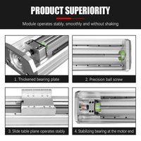 Module linéaire semi-fermé HL170 SFS1610, course 150-2000 mm, table coulissante à actionneur haute vitesse pour moteurs Nema 24 Nema 34 CNC