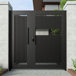 Porte de cour moderne en alliage d'aluminium fini, étanche, avec ouverture latérale, pour usage extérieur dans les fermes et les villas - Product Image 5