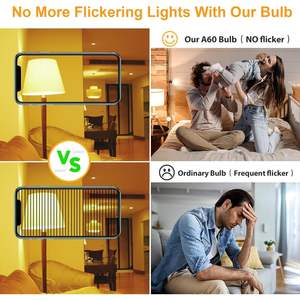 Lampadina LED Antela E27 5W 1055LM 2700K Bianco Caldo a Risparmio Energetico con Controllo Interruttore per Lampadario a Sospensione, Durata 50000 Ore - Product Image 4