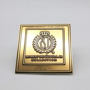 Custom Plate Self Adhesive Label 3D Embossed Badge Perfume Labels - Product Image 3