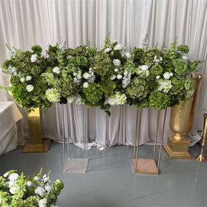 IFG Best Seller Lush 5ft White Green Flower Runner Centerpiece for Wedding Party Decor - Product Image 4