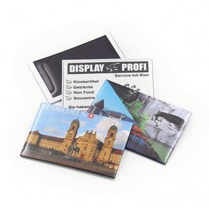 Bulk Wholesale Personalized Travel Souvenir Refrigerator Decoration Tin <b>Fridge</b> Magnet - Product Image 6