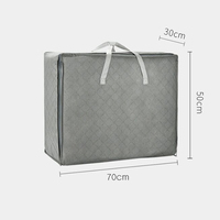 Organiseurs de vêtements pour armoire de chambre moderne, 3 tailles, avec poignées, sacs de rangement pliables grande capacité en tissu zippé