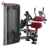 Machine à crunches abdominaux réglable en acier ROSEN Fitness à charge par poulie pour entraînement du tronc en salle de sport commerciale