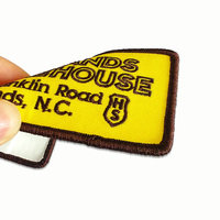 Logo brodé personnalisé sur le thème des restaurants américains, avec possibilité de fixation adhésive, papier ou auto-agrippante
