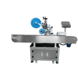 In Stock Automatic Desktop Horizontal Labeling Machine For Medical Products Small Round Tubes With Caps