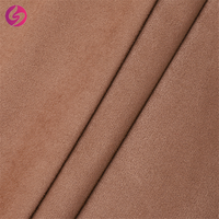 Tissus en velours polyester élastique de haute densité, simili fourrure collée