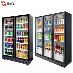 Refrigerador Comercial con <span class=keywords><strong>Puerta</strong></span> de Vidrio para Bebidas, Refrigerador de <span class=keywords><strong>Doble</strong></span> <span class=keywords><strong>Puerta</strong></span> para Exhibición de Bebidas para Supermercados - Product Image 2