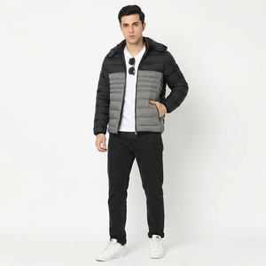 Blouson d'hiver matelassé en toile pour homme de haute qualité, imperméable, coupe-vent, col montant, respirant, séchage rapide, prix de gros 2026 - Product Image 1