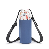 Sac à bandoulière avec logo personnalisé pour porte-bouteille d'eau