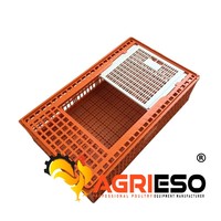 Caisse de transport en plastique pour volailles, boîte de manutention pour poulets de chair, poules pondeuses et poussins, solution d'équipement pour projets d'élevage de poulets vivants
