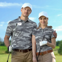 Logo personnalisé, club de golf, équipe, couple, design assorti, golf pour chemises, uniforme, impression par sublimation, tricoté, respirant