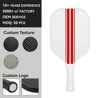 Raquette de pickleball en fibre de carbone brute T700, conforme aux normes des tournois professionnels, surface texturée, logo personnalisé