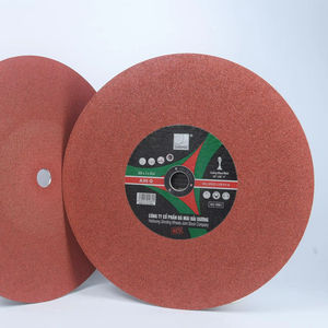 Disque abrasif en oxyde d'aluminium de 355 mm de diamètre, haute dureté, rond, OEM, vente en gros, fournisseur d'outils abrasifs au Vietnam pour meuleuses d'angle - Product Image 1