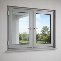 Ventanas y Puertas Abatibles de Aluminio con Vidrio Templado para Cocina y Hogar