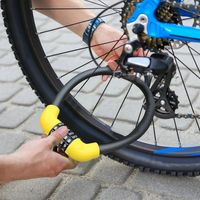 Antivol à combinaison à 5 chiffres, câble en acier portable pour vélos, trottinettes électriques, motos et casques