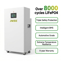 Batterie domestique industrielle 16 kWh à affichage LCD intelligent LiFePO4, sur roues mobiles, pour stockage d'énergie, fournisseur