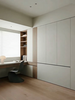 Armoire Pliante Minimaliste Moderne avec Lit Escamotable Intégré – Meuble de Rangement Gain de Place pour Bureau à Domicile, Salle d'Étude, Petit Appartement