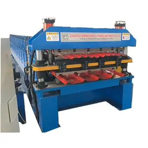 North America popular double layer aluminium roofing sheet making machine for sale